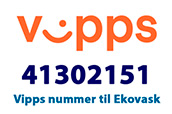 Vipps nummer til Ekovask 41302151